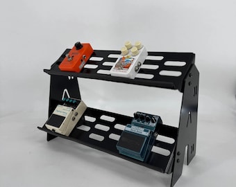 2-Tier Desktop Guitar Pedal Rack