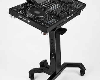 Steel DJ Controller Podium w/ Wheels