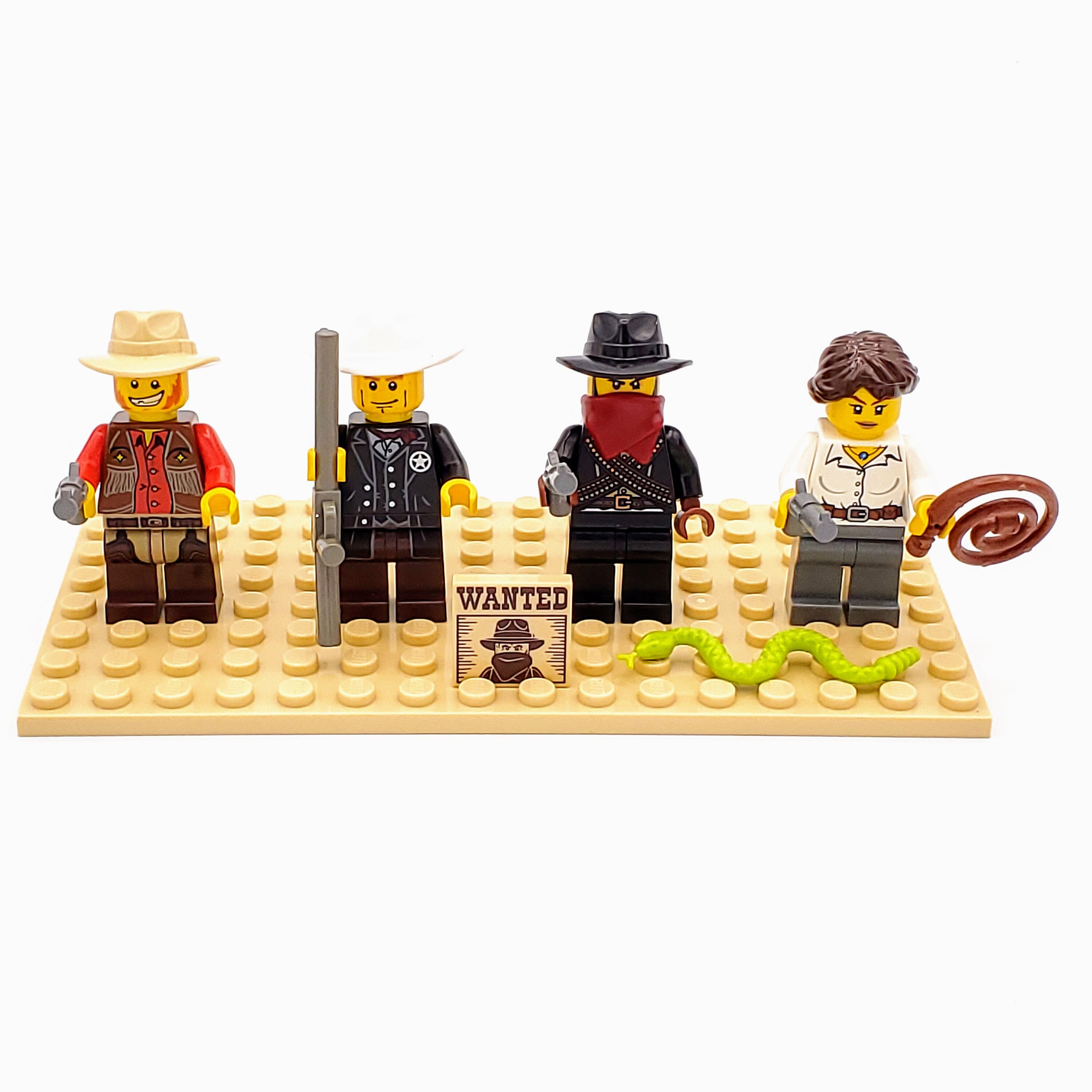 Lego Western Cowboy Minifigures Custom Lot of 4 Accessories | Etsy