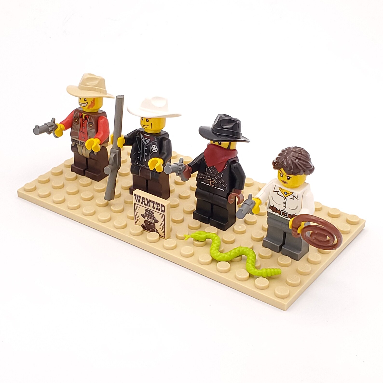 Lego Western Cowboy Minifigures Custom Lot of 4 Accessories | Etsy