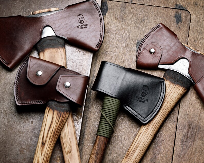 Leather Axe Cover Etsy