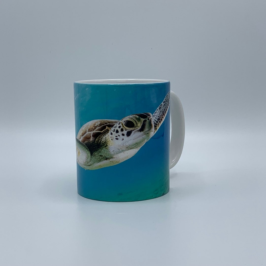 Tasse à Café Humoristique 'T Est Pour Tortue' - 341 Ml (12 Oz) En Céramique Blanche - Neuve