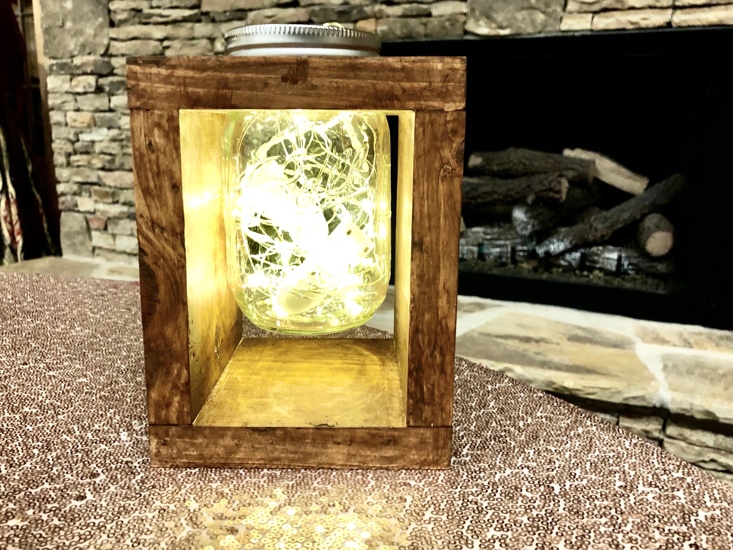 Wooden Mason Jar Holder and Centerpiece Etsy