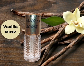 Vanilla Musk Perfume Oil-Vanilla Body Oil-Warm Vanilla Scents-Natural Vanilla Musk Bottle Oil-Musk Perfume Oil-Concentrated Fragrance Oil