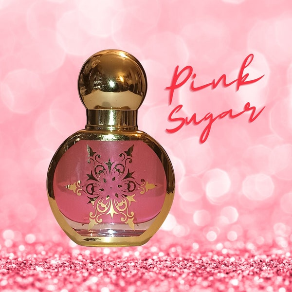 Pink Sugar Perfumed Body Oil-Sweet Gourmand Fragrance Oil-Pink Sugar Body Splash-Cotton Candy Perfume-Caramel Vanilla-Soap Lotion Gift Set