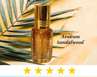 Arabian Sandalwood Oil Perfume-Woody Aromatic Fragrance-Creamy Vanilla Scent-Sandalwood Natural Perfume-Sandalwood Attar-Aromatherapy-Unisex