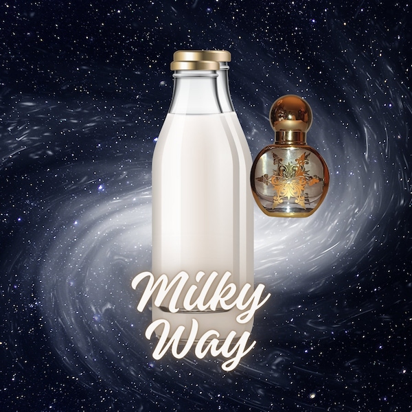 Milky Way Body Oil, Woody Vanilla Scent, Spicy Vanilla Gourmand Fragrance, His & Her Fragrance, Unisex Cologne, Lactonic Perfume, Sweet Milk