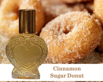 Sugared Cinnamon Donut Body Oil-Gourmand Vanilla Warm Spicy Fragrance-Savory Fragrance-Bakery Accord Perfume-Cinnamon Sugar Cookie Fragrance