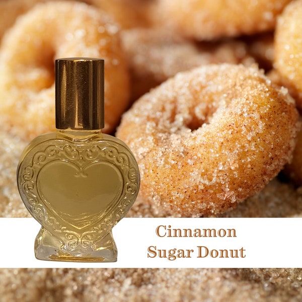 Sugared Cinnamon Donut Body Oil-Gourmand Vanilla Warm Spicy Fragrance-Savory Fragrance-Bakery Accord Perfume-Cinnamon Sugar Cookie Fragrance