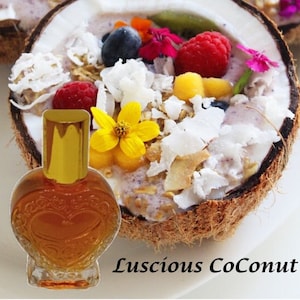 Luscious CoCoNut Body Oil - Luxury Body Oils - UNISEX - Gourmand Men & Women Fragrances - Alcohol Free - Coconut Lovers