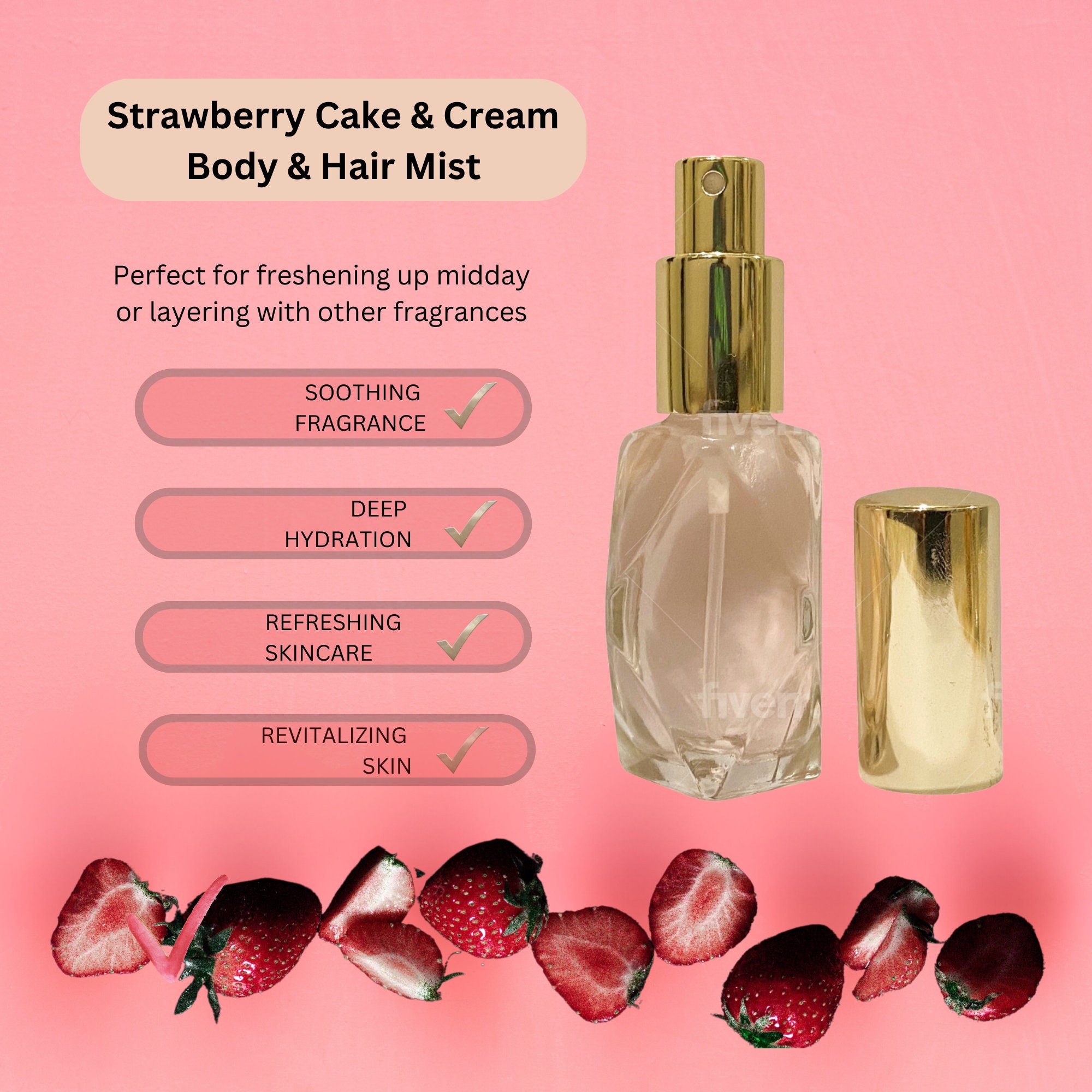 Strawberry Dessert Fragrance Body Oil – Queen Sheek Boutique