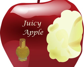 Juicy Apple Type Body Oil - Floral Fruity Gourmand Fragrance - Sweet Fruity Woody Scent - Yummy Unisex - For Men and Women