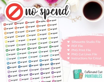 No Spend Sticker (Bunt) - DRUCKBAR