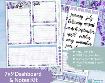 Calendars & Planners April Printable Dashboard Kit Erin Condren 7x9 KIT ...