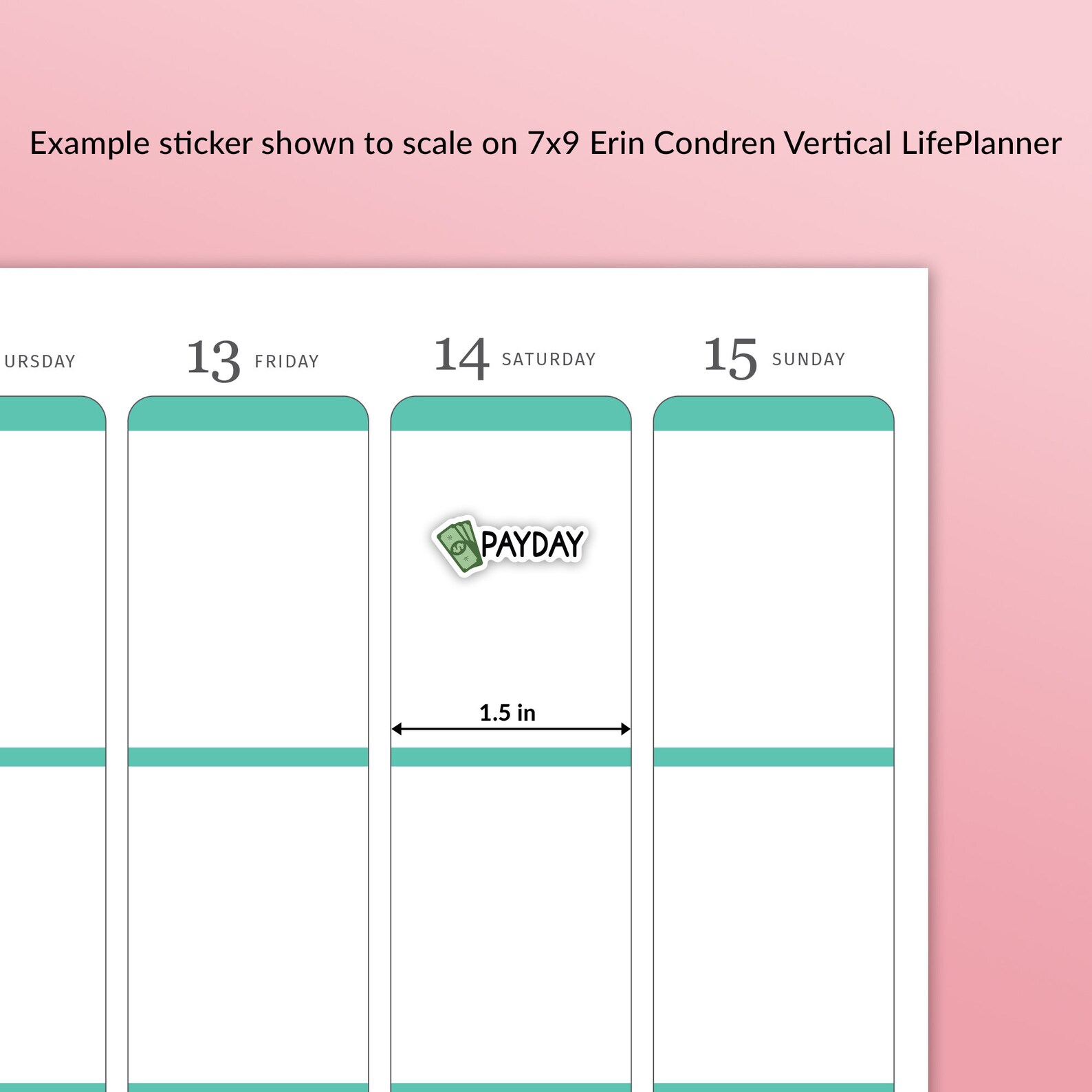 Payday Planner Stickers PRINTABLE - Etsy