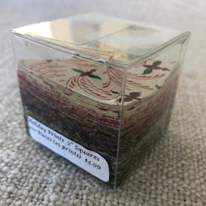 Holiday Prints 2 inch Precut Squares