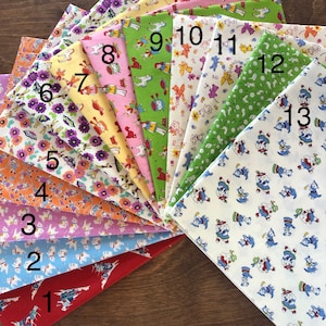 1930’s Toy Box lll Collection 1 yard cuts, Blue Hill Fabrics