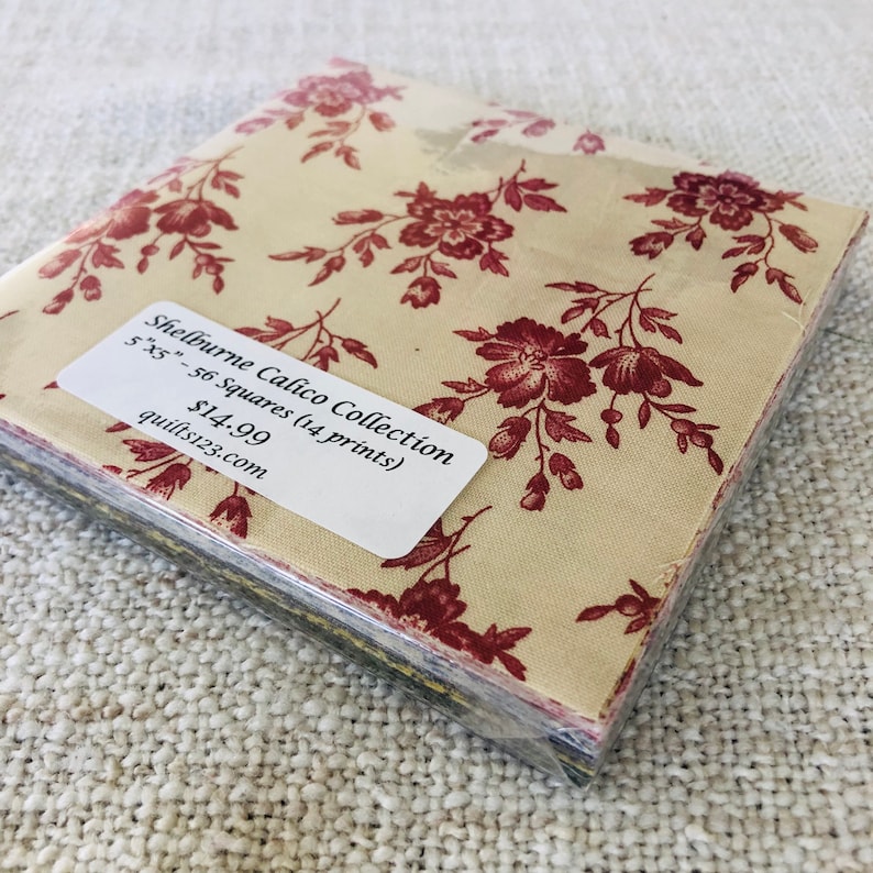 Shelburne Calico Collection 5 Inch Charm Pack - Etsy