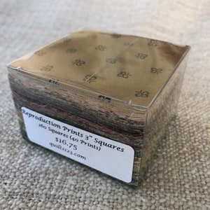 Reproduction 3 inch Precut Squares
