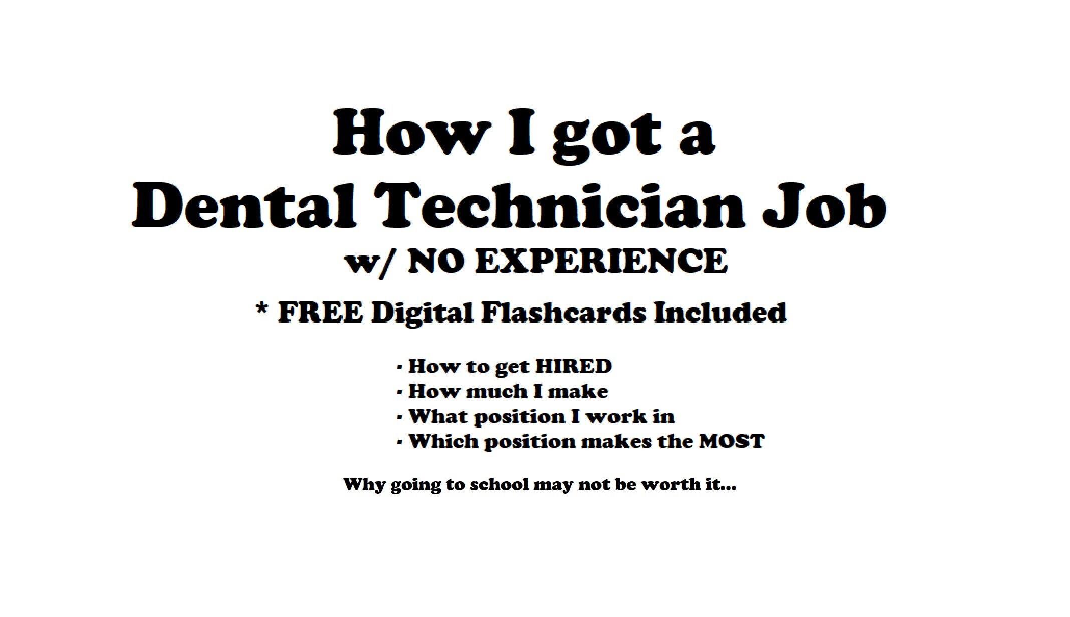Dental Technician Job NO EXPERIENCE / Dental Technician Etsy