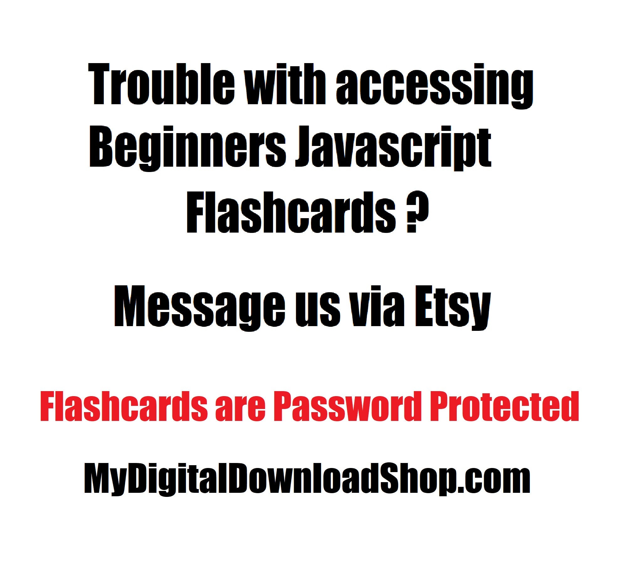 Javascript Flashcards Etsy