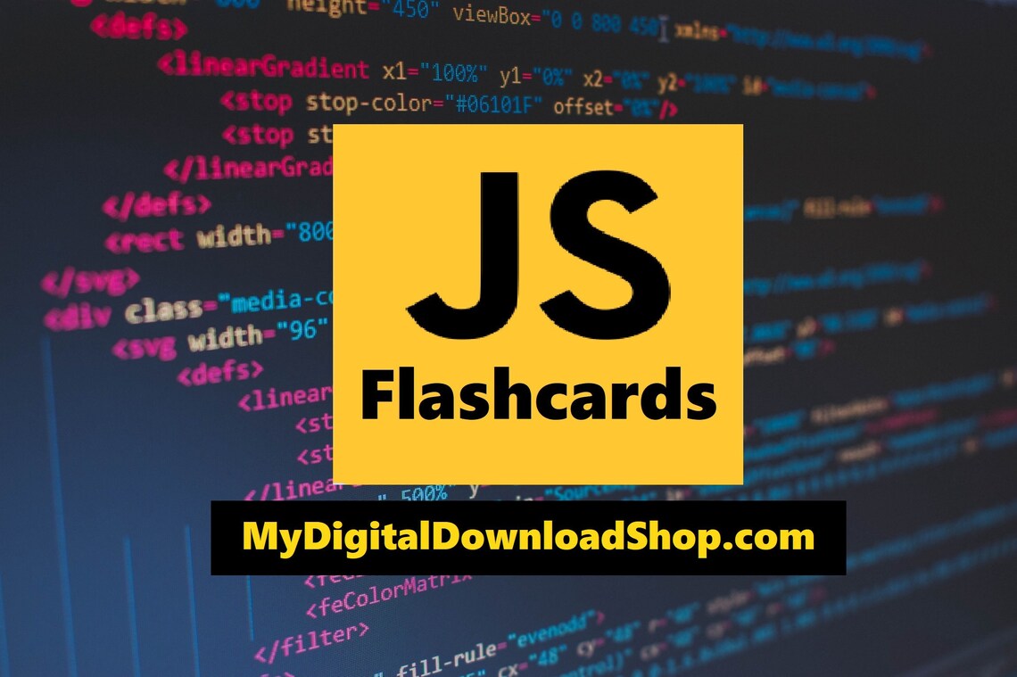 Javascript Flashcards Etsy
