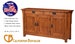 Arts & Crafts Mission Style Solid Oak 54' Console Table / Buffet 
