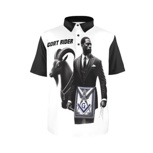 Masonic // Goat Rider // Fraternity // Prince Hall // OES // Lodge // Chapter // Freemasonry // Polo Shirt