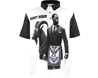 Masonic // Goat Rider // Fraternity // Prince Hall // OES // Lodge // Chapter // Freemasonry // Polo Shirt