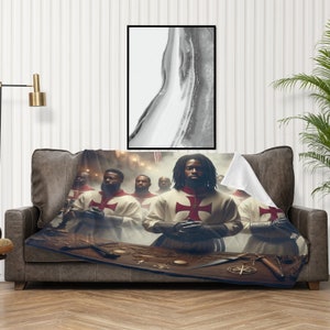 Knights Templar // Masonic // PHA // Freemason // Ultra Soft Micro Fleece Blanket