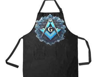 Compass and Square // Mason // Lodge // Fraternity // Apron with pockets