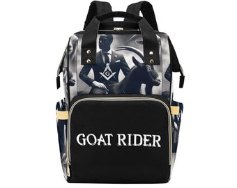 Mason // Goat Rider // Freemason // OES // Lodge // Fraternity // Chapter // Backpack