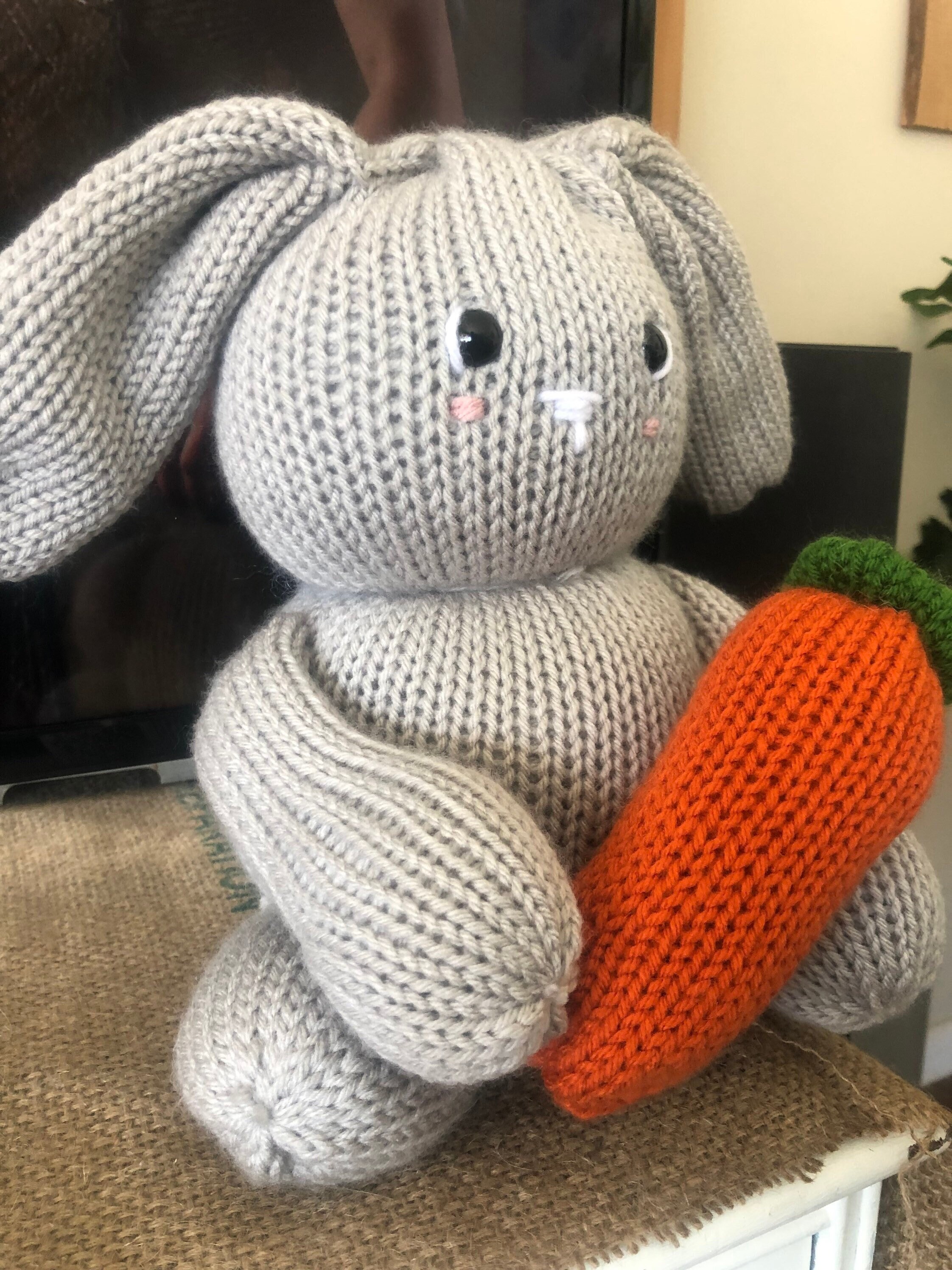 knitted stuffed animal