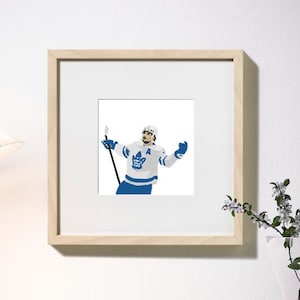 Wall Art: Auston Matthews - 56th Goal Celly (OT Winner - April 7, 2022) Print at home