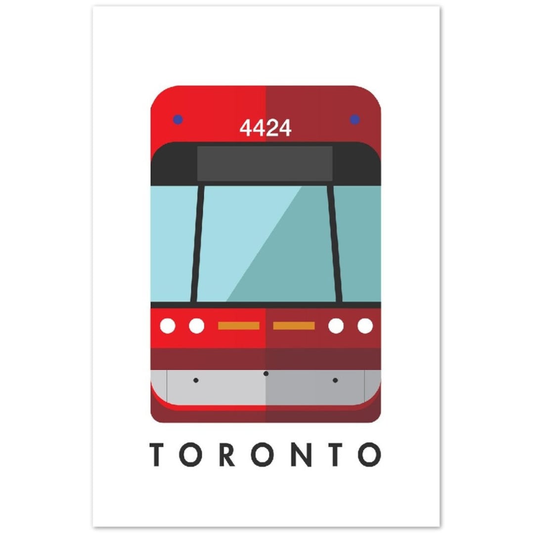 Toronto Wall Art TTC Streetcar Premium Matte Paper Poster Etsy