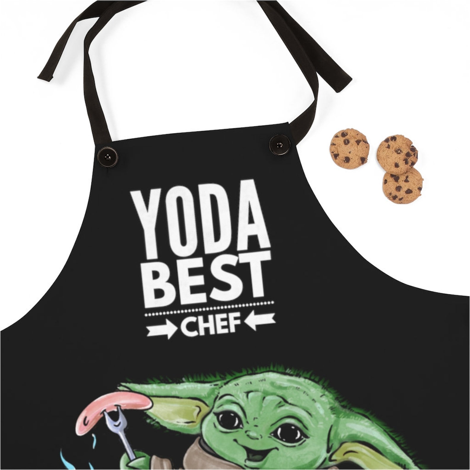 Baby Yoda Best Chef Apron BBQ Grill Kitchen Apron Grill Etsy