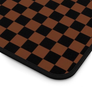 Checkered Desk Mat Gaming, Large Computer Desk Mat Plaid Checker, Checkered Pattern Desk Pad, Keyboard Mat Checkerboard zdjęcie 5