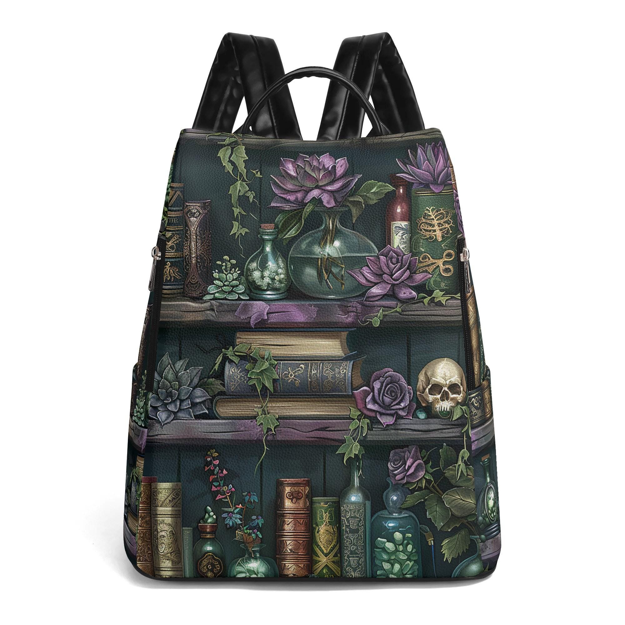 Cottagecore Leather Backpack - Etsy display picture 1