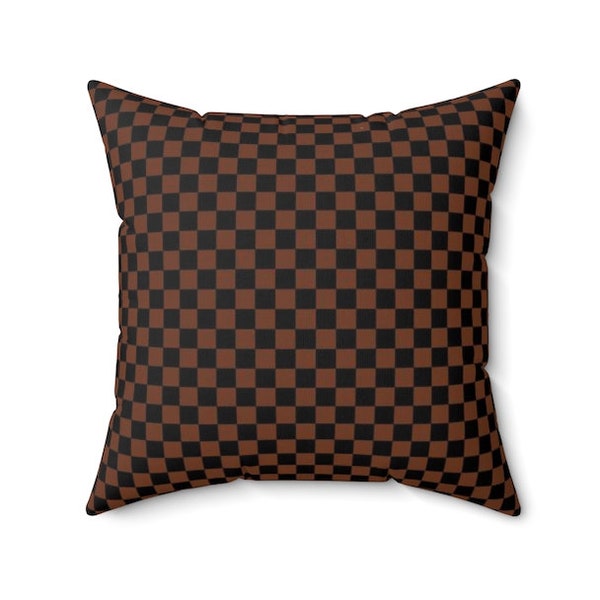 Checkered Throw Pillow Cover, Plaid Checker Square Pillow Case, Checkerboard Cushion Cover, Decorative Pillow Cover