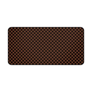 Checkered Desk Mat Gaming, Large Computer Desk Mat Plaid Checker, Checkered Pattern Desk Pad, Keyboard Mat Checkerboard zdjęcie 3