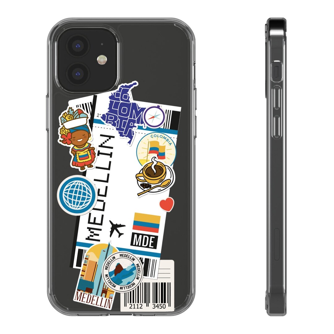 Medellin Colombia Boarding Pass Plane Ticket Phone Cases Etsy