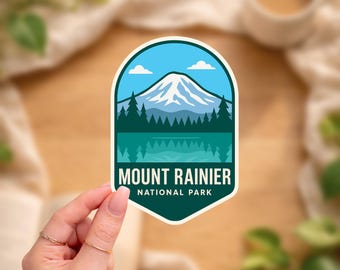 Mount Rainier National Park Sticker | Washington Hiking Decal | PNW Mountain Vinyl Sticker