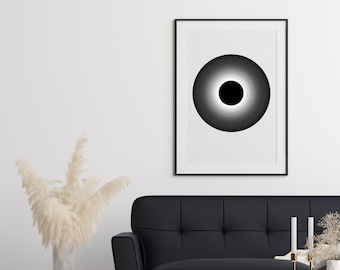 Digital Space Poster | Black Hole Art | The Great Annihilator | Science Poster | Space Gift