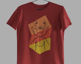 Beetle Shirt, Stag Beetle Shirt, Insect Shirt, Insect Lover Shirt, Entomology Shirt, Bug Shirt, Bug Lover Shirt