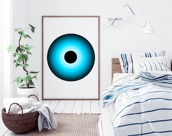 Digital Black Hole Print | Space Gift | TON-618 | Science Poster | Science Gift | Black Hole Poster