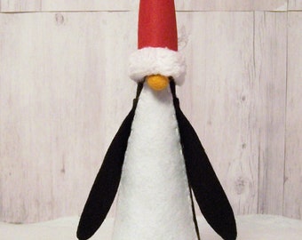 Penguin Gnome, Christmas Tiered Tray Decor, Penguin Tomte, Santa Gnome, Christmas Gnomes, Winter Gnome, Penguin Lover Gift Ideas For Her