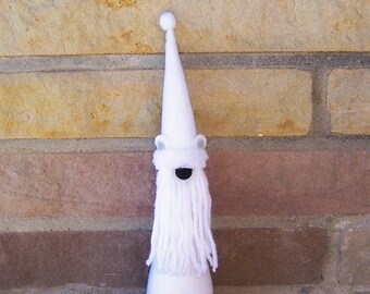 Polar Bear Gnome, Arctic Gnome, Neutral Christmas Tiered Tray Decor Winter, Polar Bear Tomte, Handmade Gnome Gift Ideas, Polar Bear Gifts
