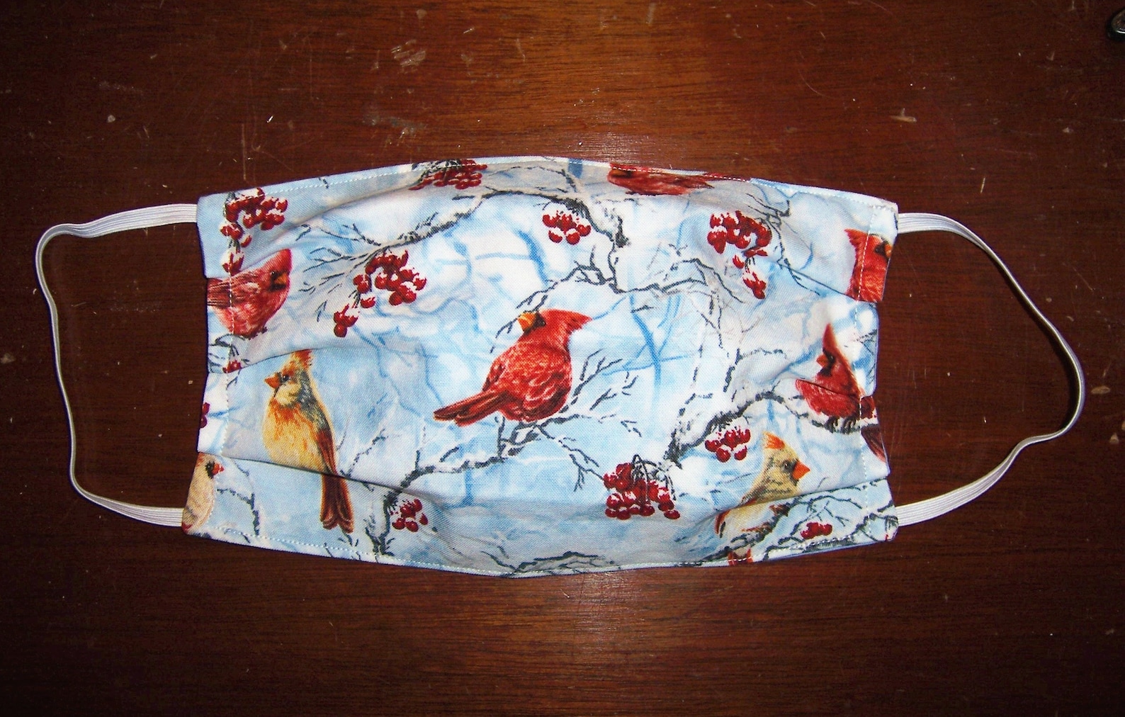 Cardinal Face Mask Adults Cardinal Mask Bird Lover Face Etsy