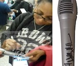 Holly Robinson Peete Signed Autographed Microphone with 39 Diana Ross 39 Inscription and Exact Proof Photo of Signing - COA - Mic