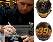Ryan Newman Nascar Sprint Cup Signed Autographed Tornados Mini Helmet Proof COA